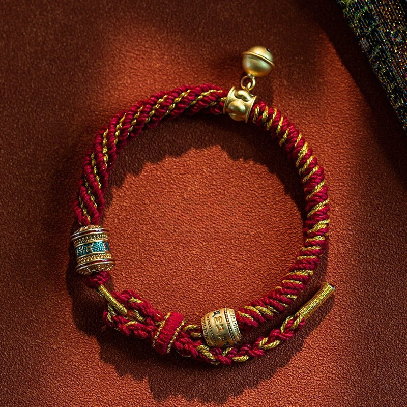 Lucky Rainbow Handwoven Bracelet - Artisanal Elegance for Blessings