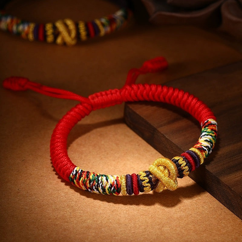 Tibetan Blessings - Tibetan Style Health Wishes Braided Bracelet