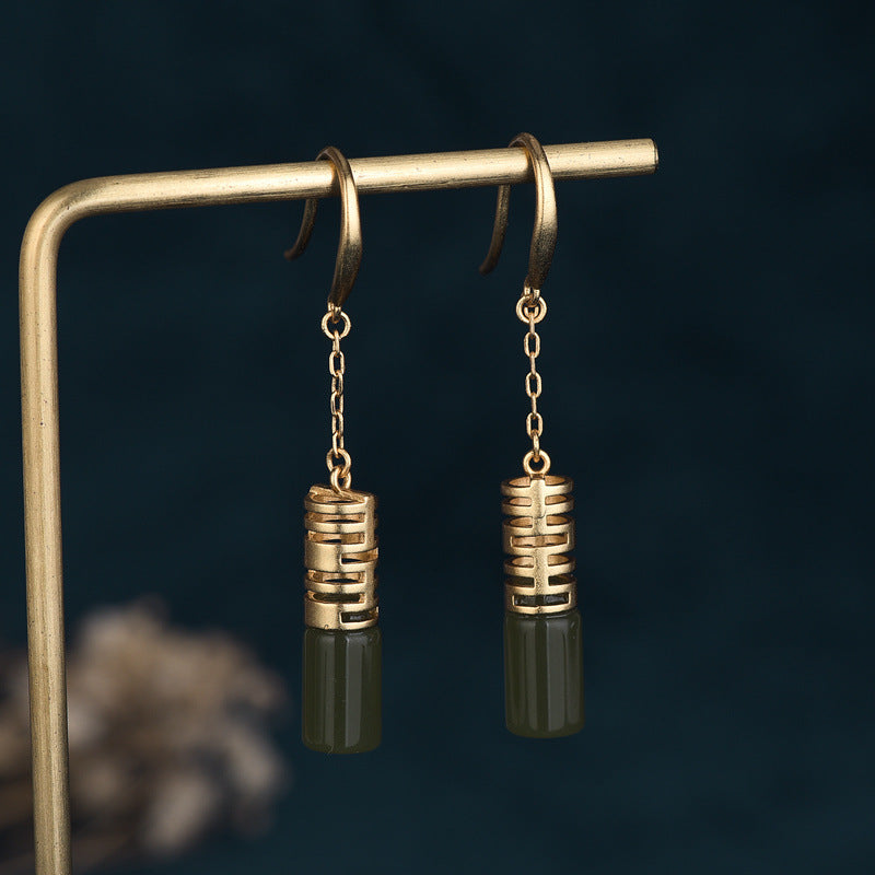 Vintage Inspired Gold-Plated Earrings