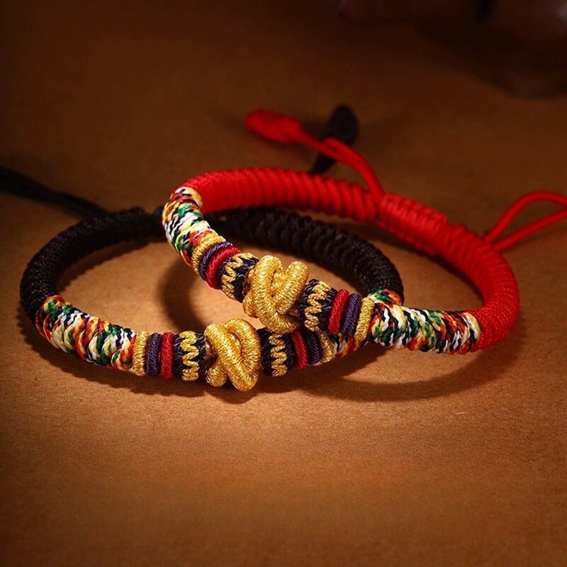 Tibetan Blessings - Tibetan Style Health Wishes Braided Bracelet