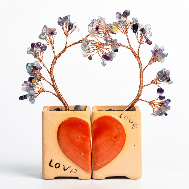 Couple's Love Heart Feng Shui Tree