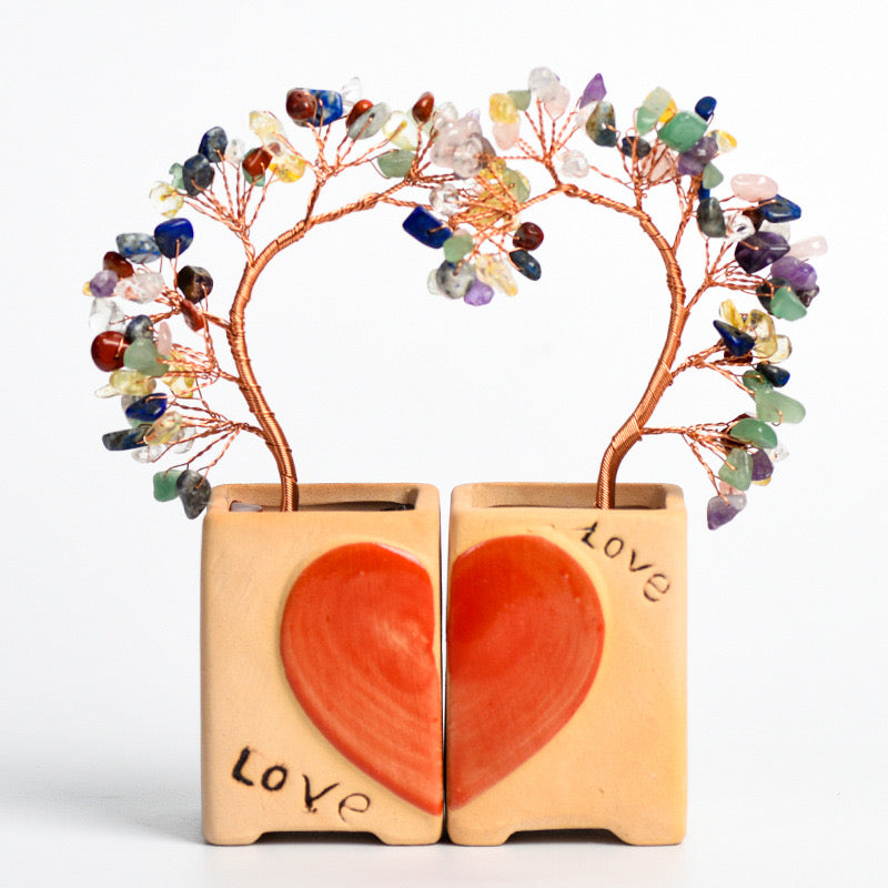 Couple's Love Heart Feng Shui Tree