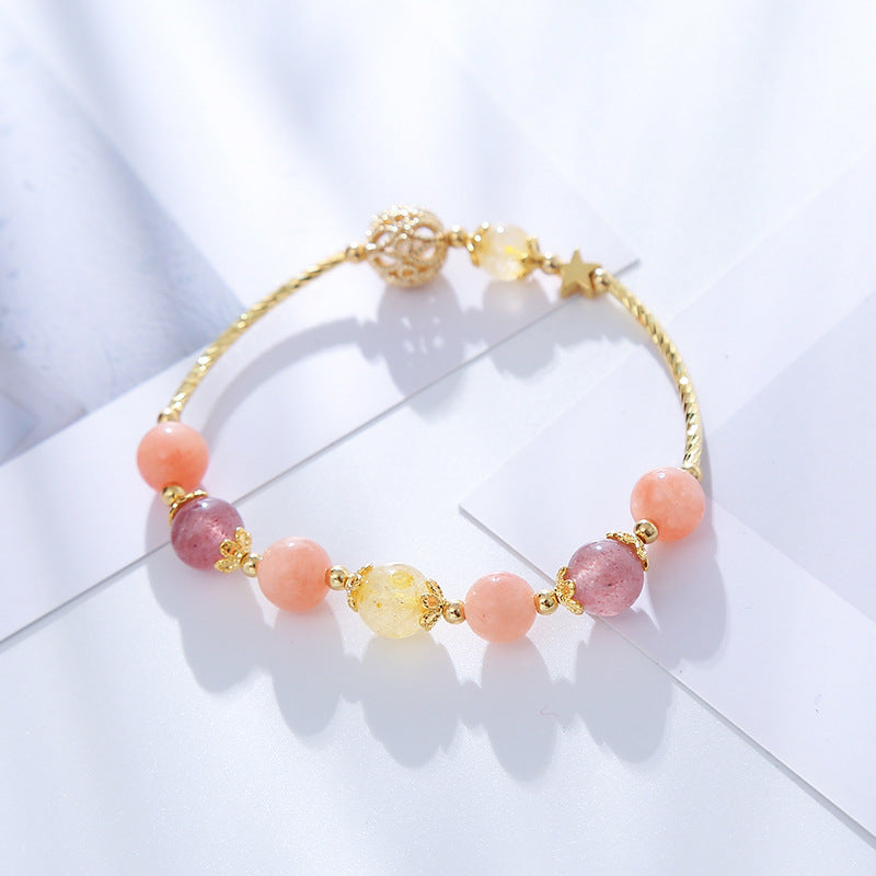 Fashionable Crystal Bracelet for Wealth, Love and Health