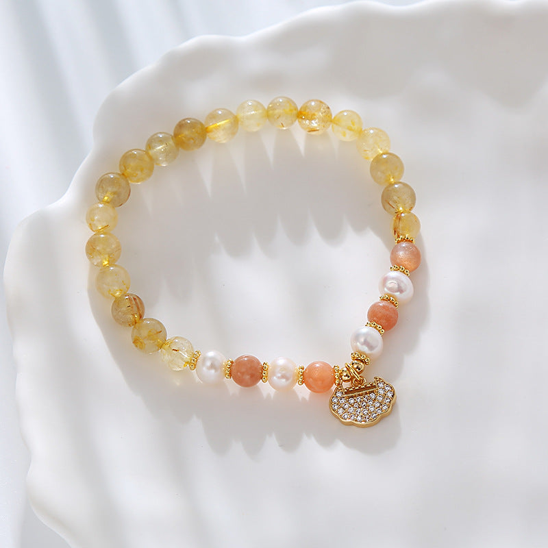 Wealth and Prosperity Yellow Crystal Bracelet